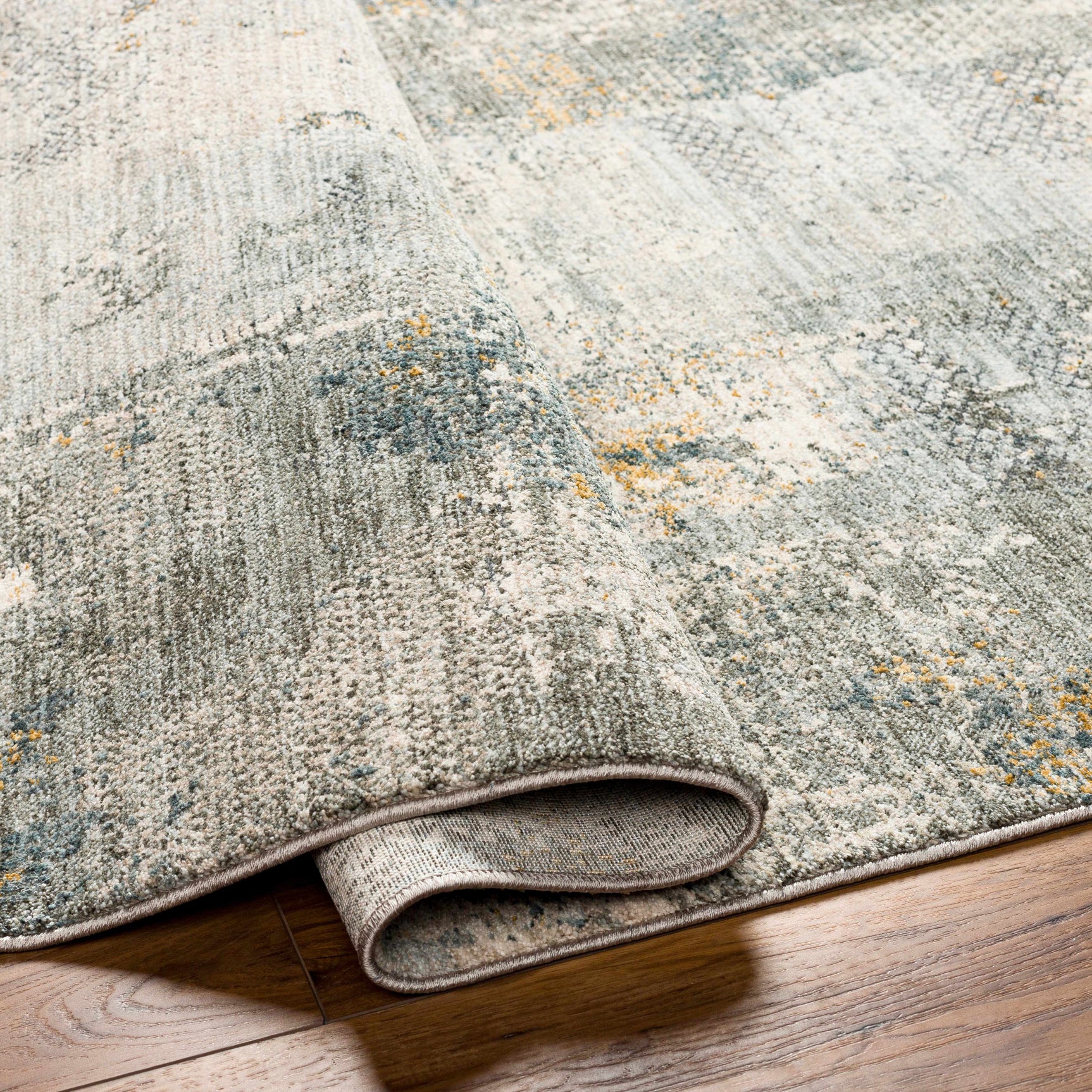 Elina Textured Abstract Rug with Fringes - Ornate Home