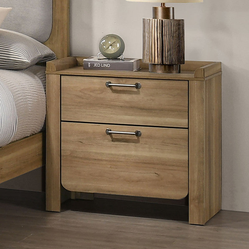 Elinora Natural 4 Pc Queen Bedroom Set - Ornate Home