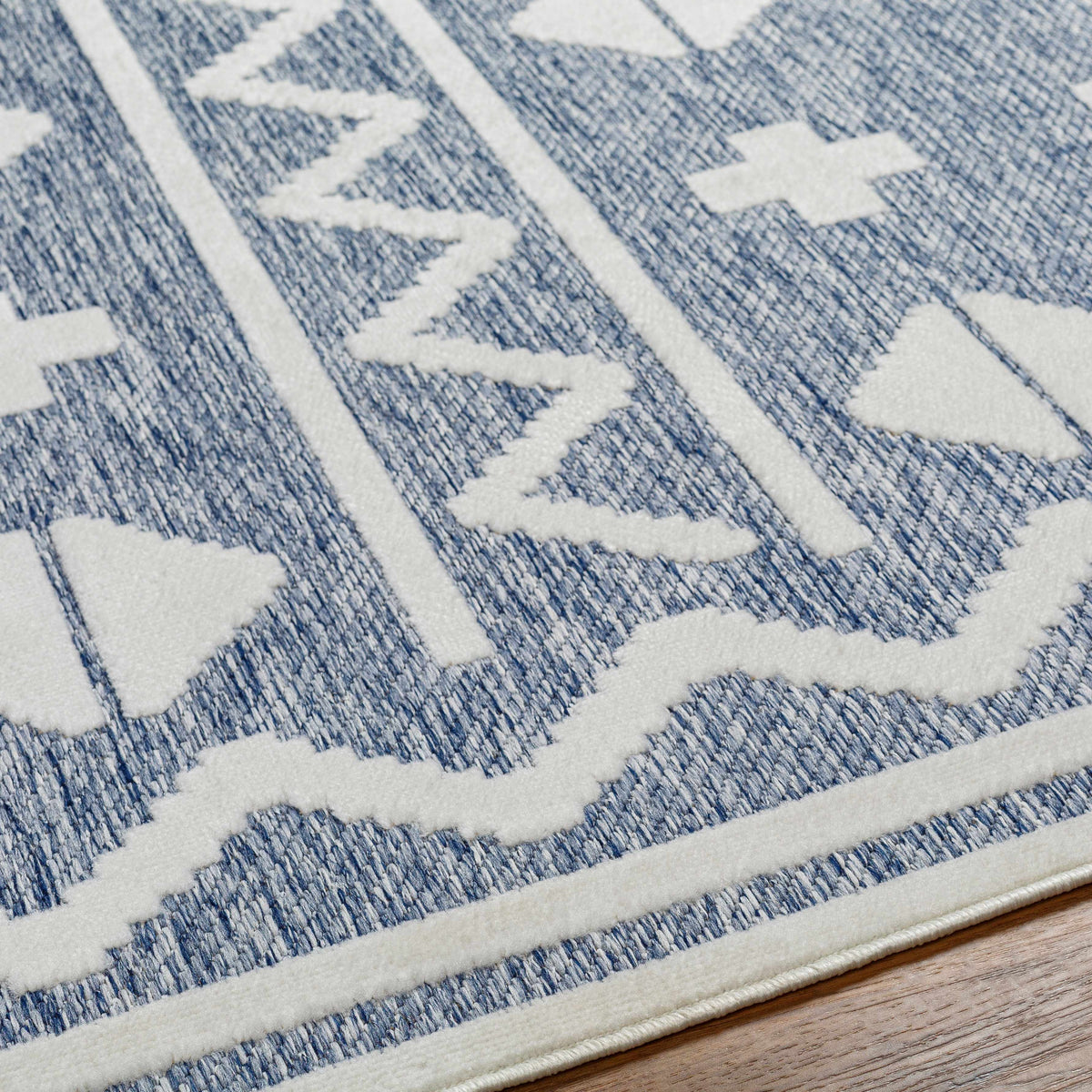 Elio Blue Outdoor Rug - Clearance - Ornate Home