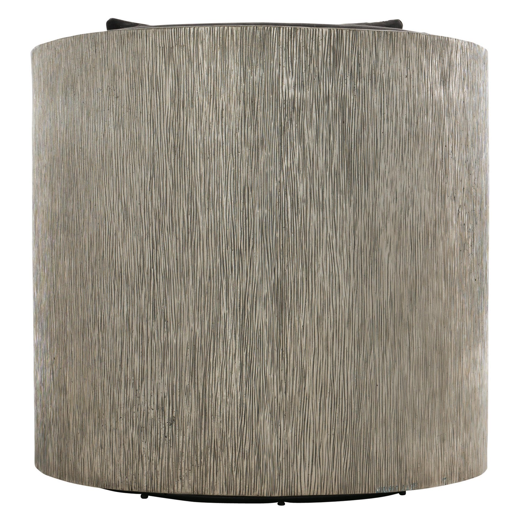 Eliot Burnished Aluminum/Grey Fabric Swivel Chair - Ornate Home