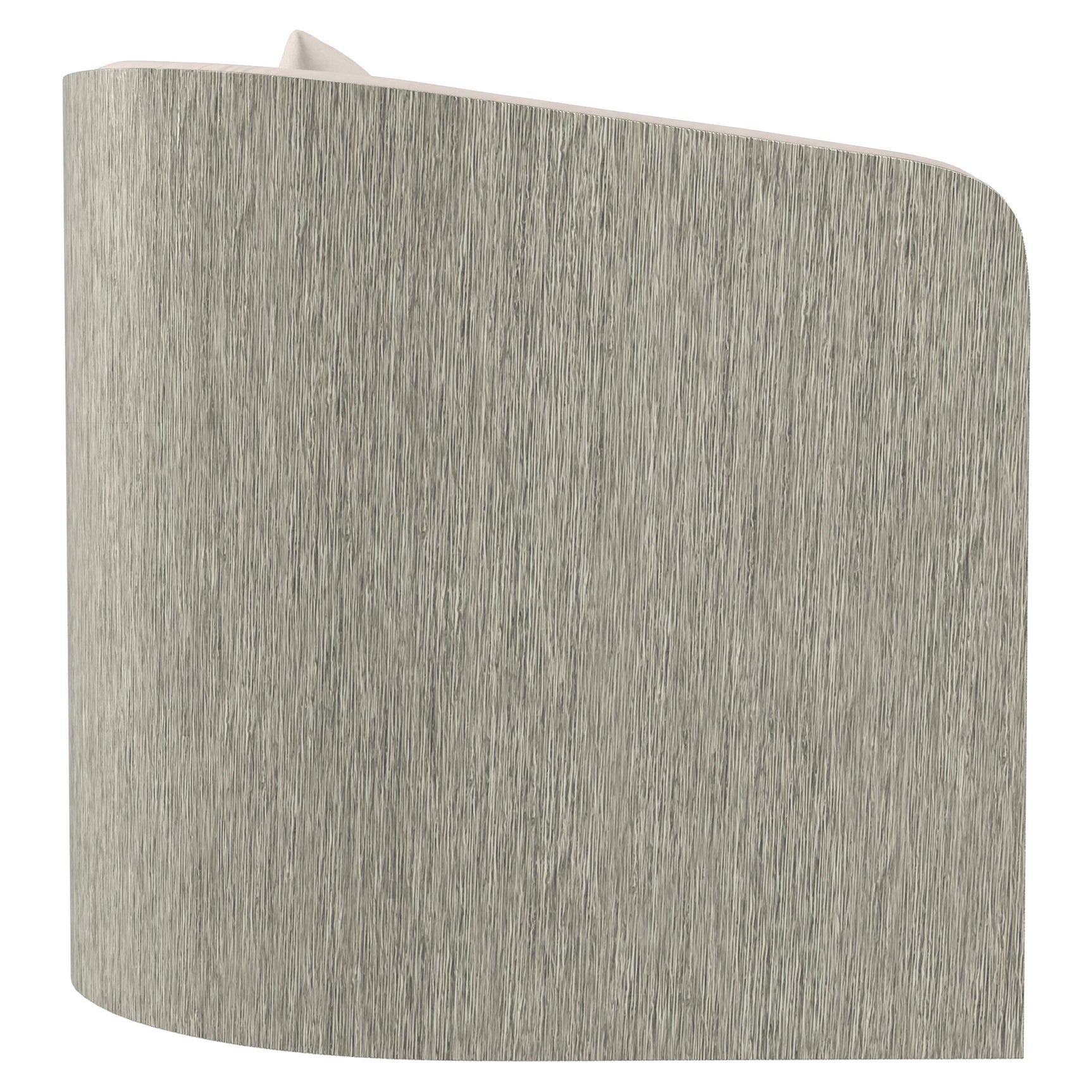 Eliot Burnished Aluminum/White/Cream Leather Swivel Chair - Ornate Home