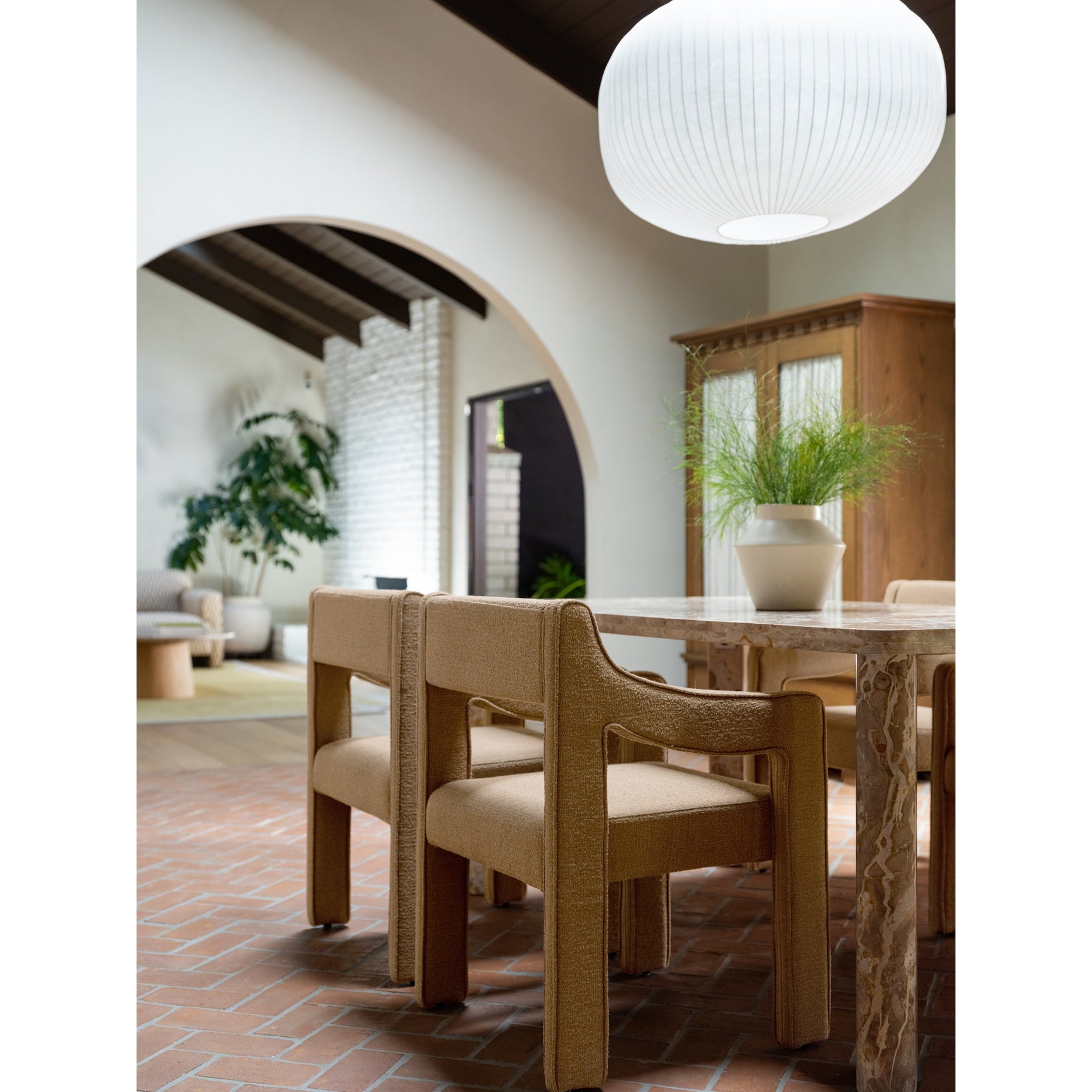 Elise Ochre Dining Chair - Ornate Home