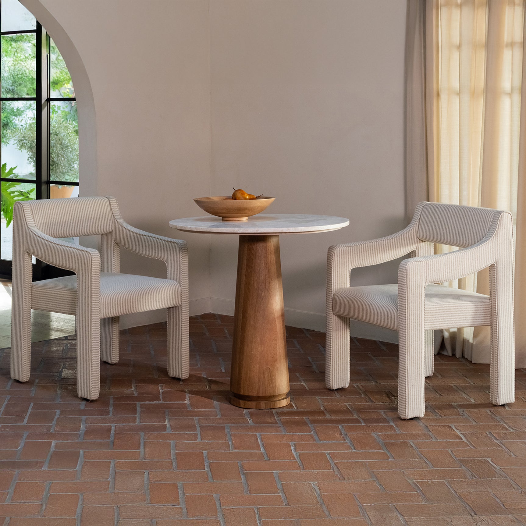 Elise Stripe Dining Chair - Ornate Home