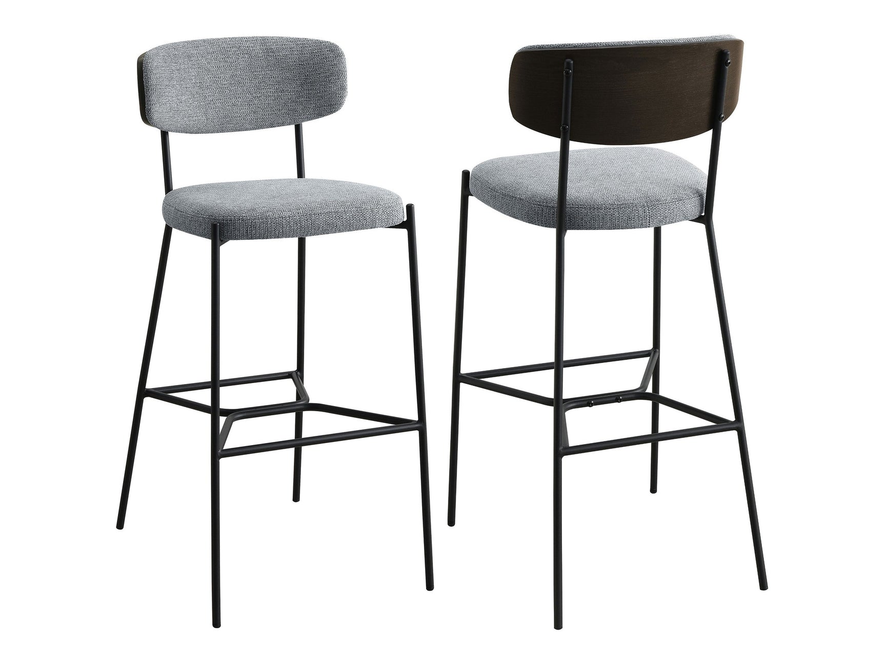 Elison Grey Bar Stool (Set of 2) - Ornate Home