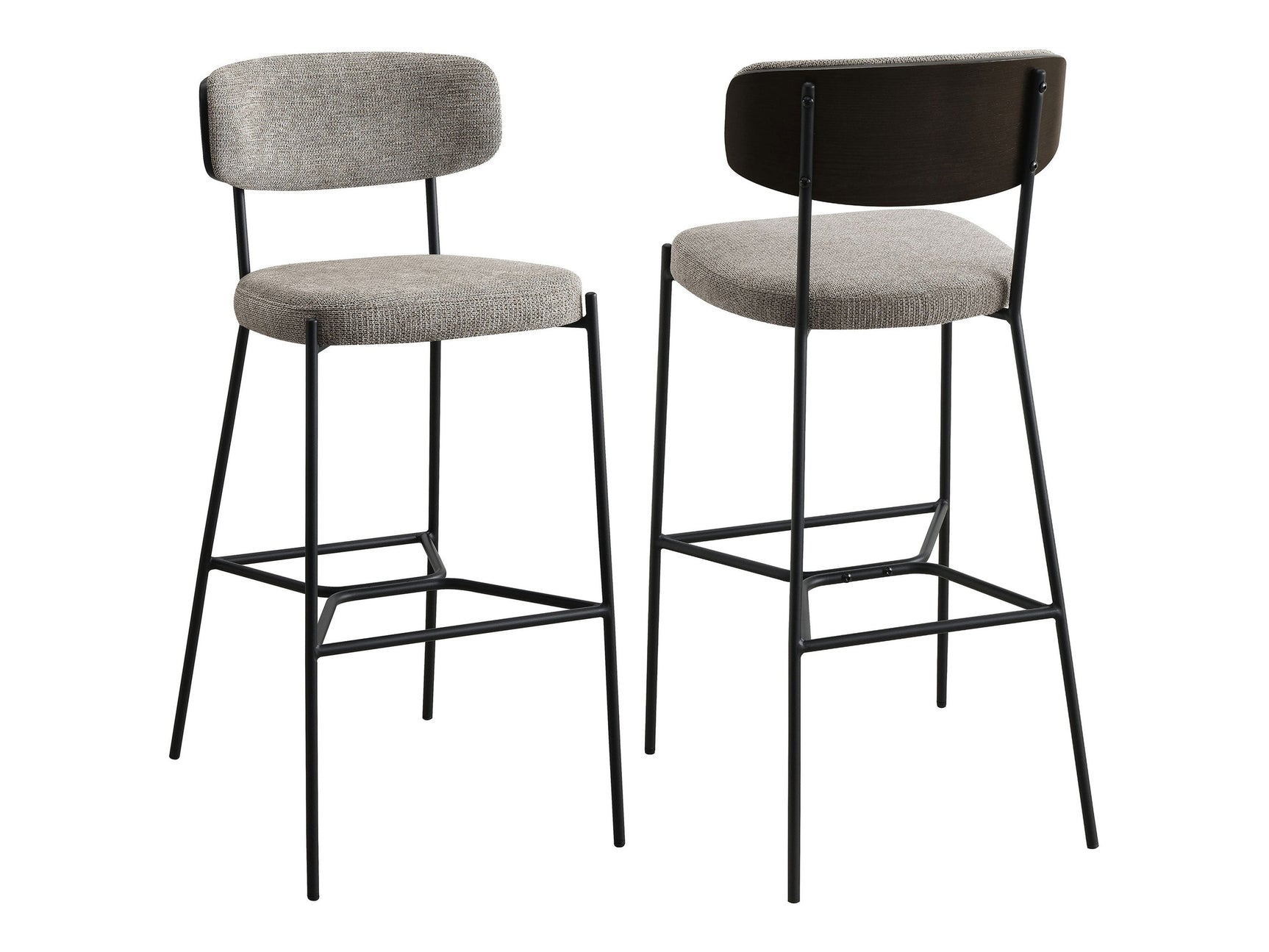 Elison Light Brown Bar Stool (Set of 2) - Ornate Home