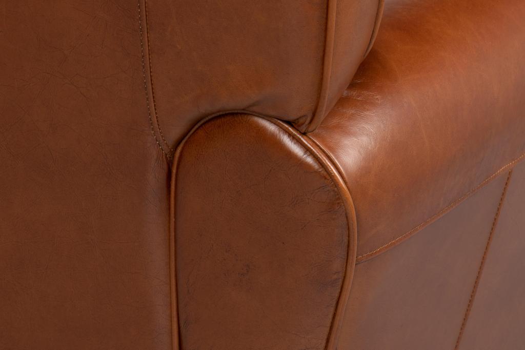Elite Brown French Club Chair - Ornate Home