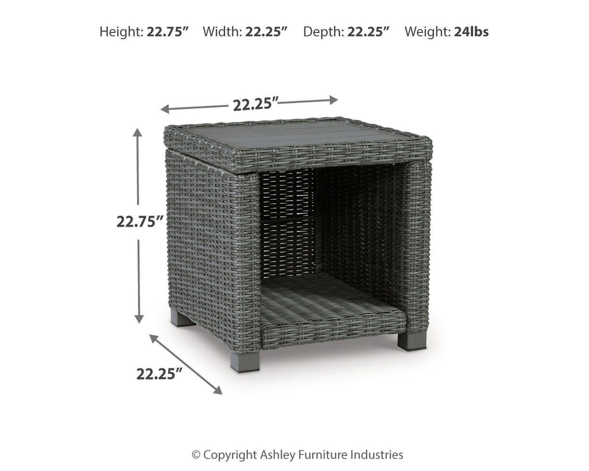 Elite Park Gray Outdoor Coffee Table and End Table - Ornate Home
