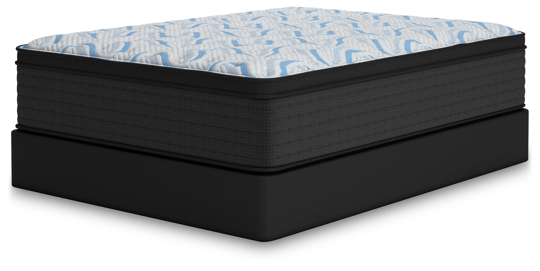 Elite Springs Plush Gray/Blue Queen Mattress - Ornate Home