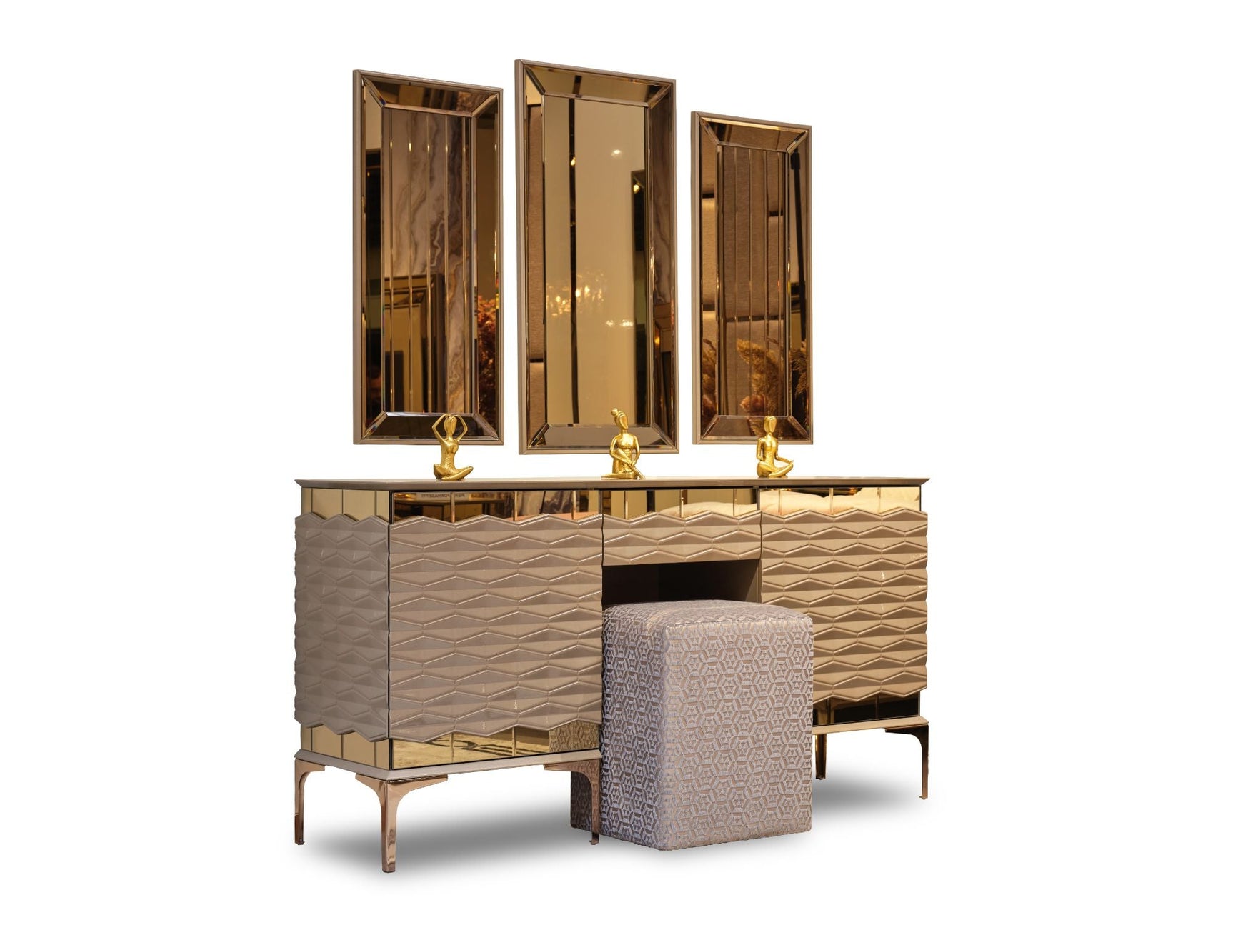 Elite Taupe Bedroom Dresser - Ornate Home