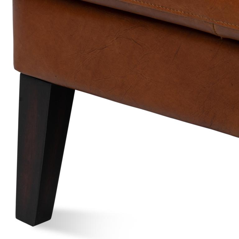 Elite Wing Brown Lounge Chair - Ornate Home