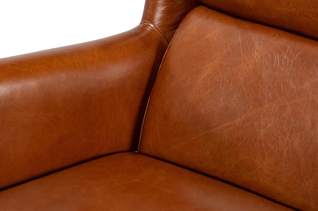 Elite Wing Brown Lounge Chair - Ornate Home