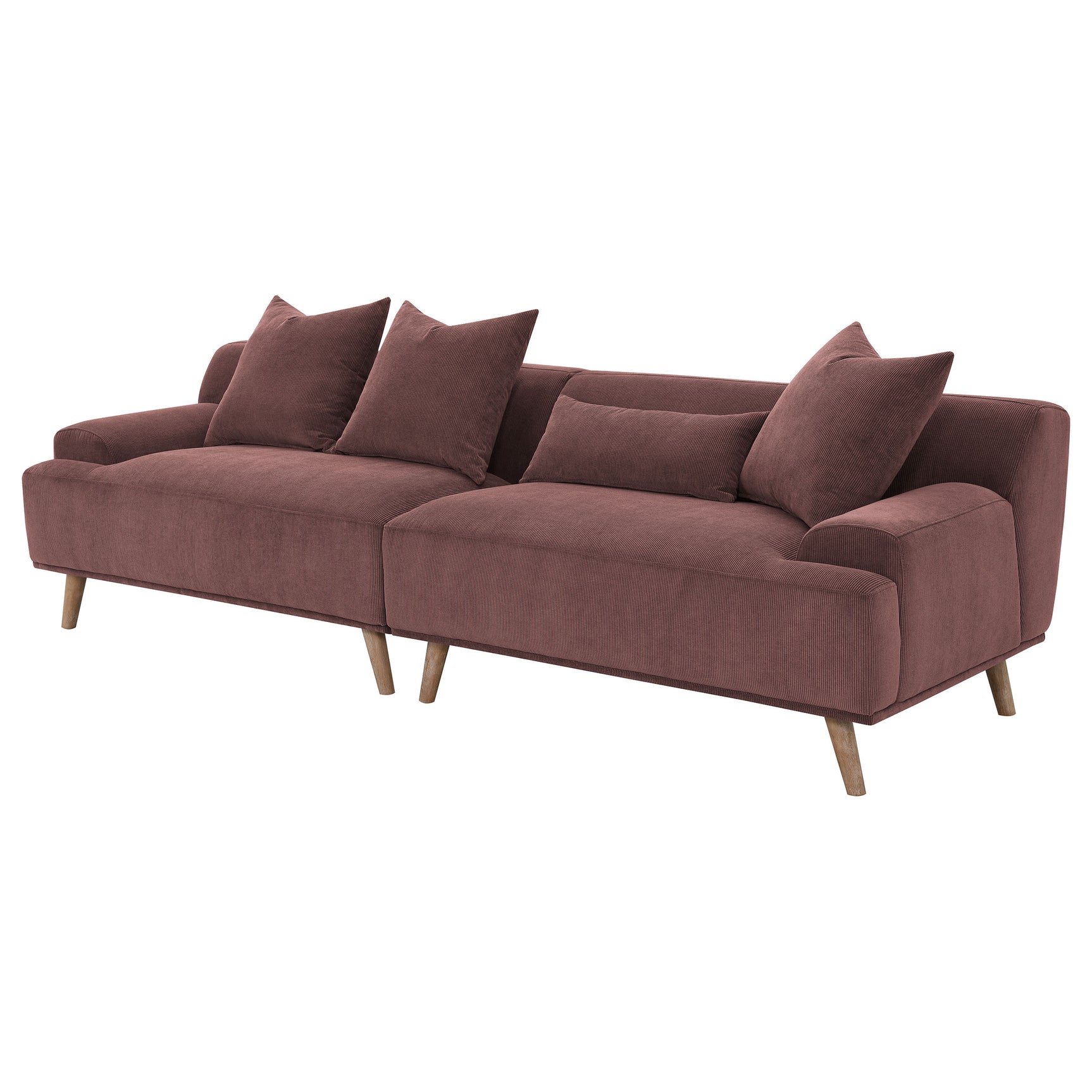 Elizabeth Wine Extra Long Sofa - Ornate Home