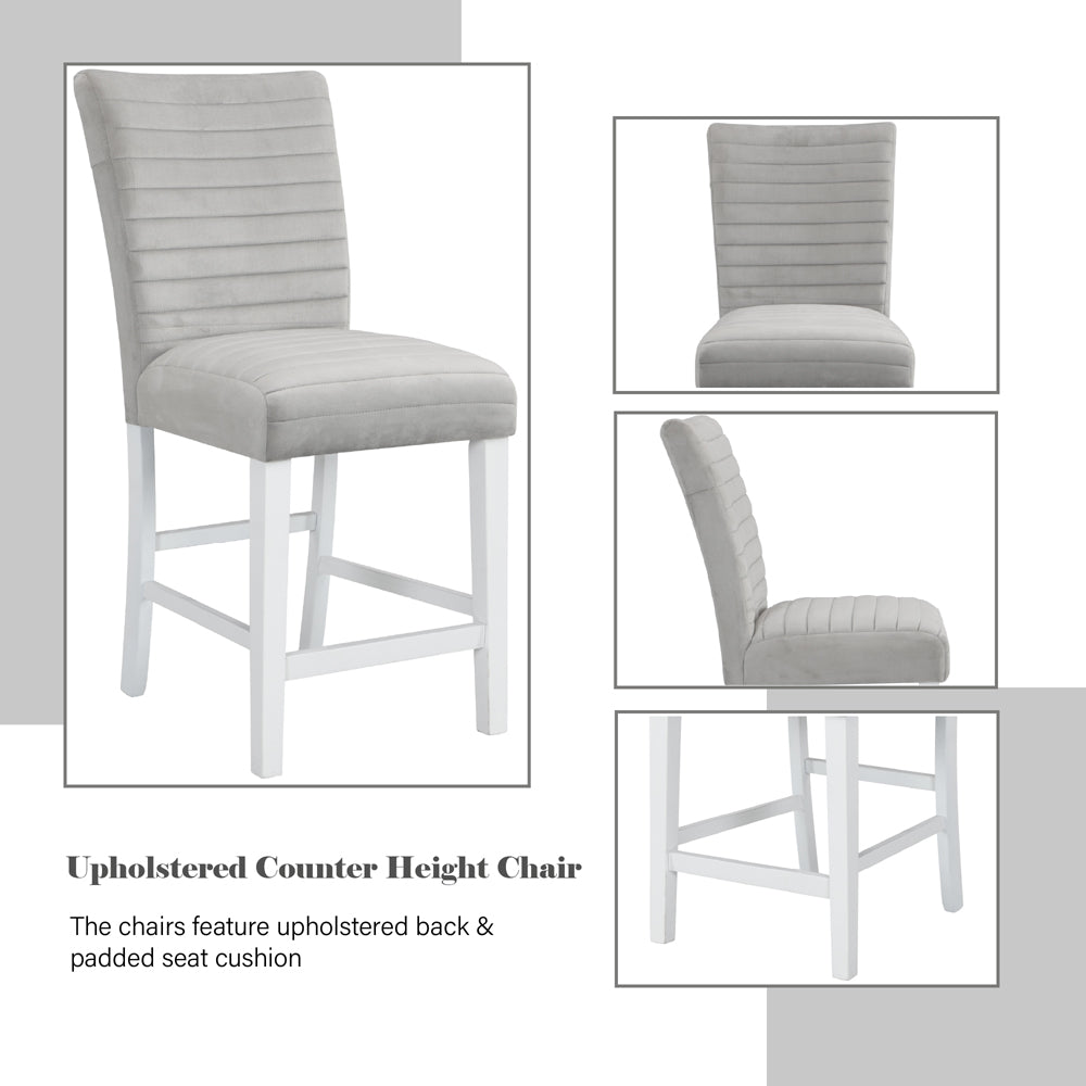 Elizaveta Counter Height Chair (Set-2) - Ornate Home