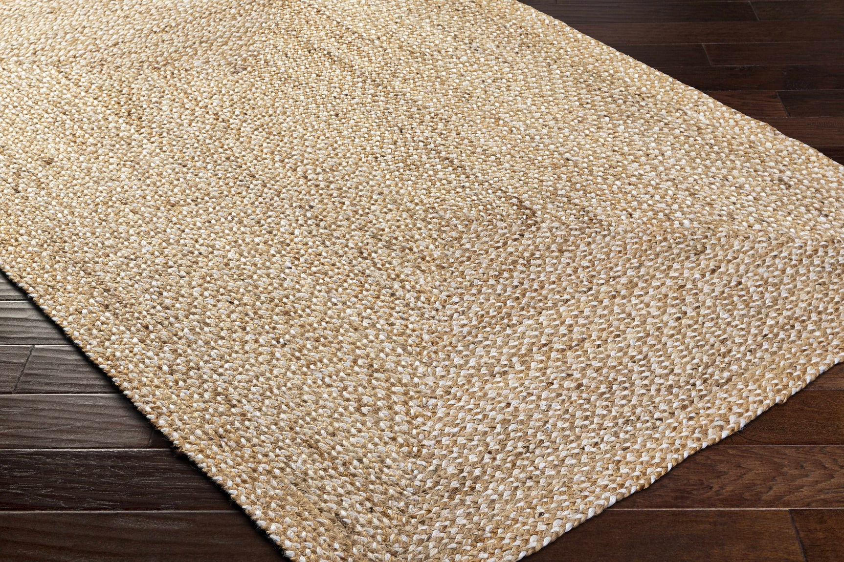 Elkie Beige Jute Area Rug - Clearance - Ornate Home