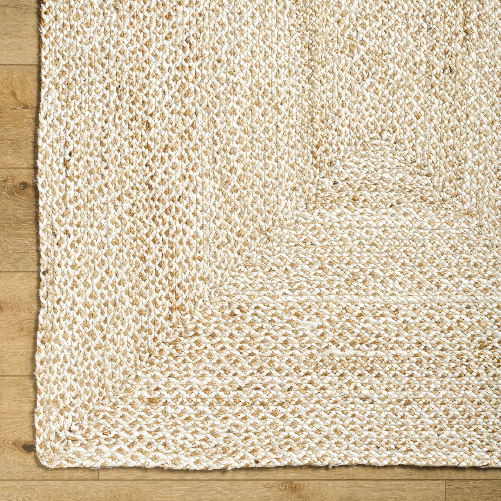 Elkie Cream Jute Area Rug - Clearance - Ornate Home