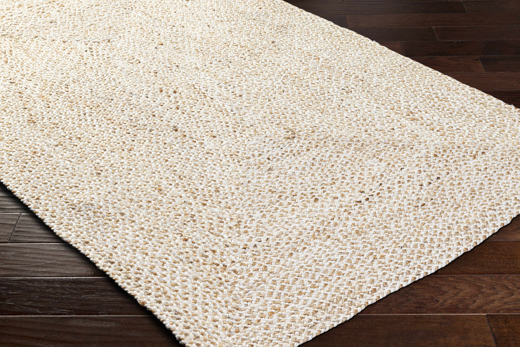Elkie Cream Jute Area Rug - Clearance - Ornate Home