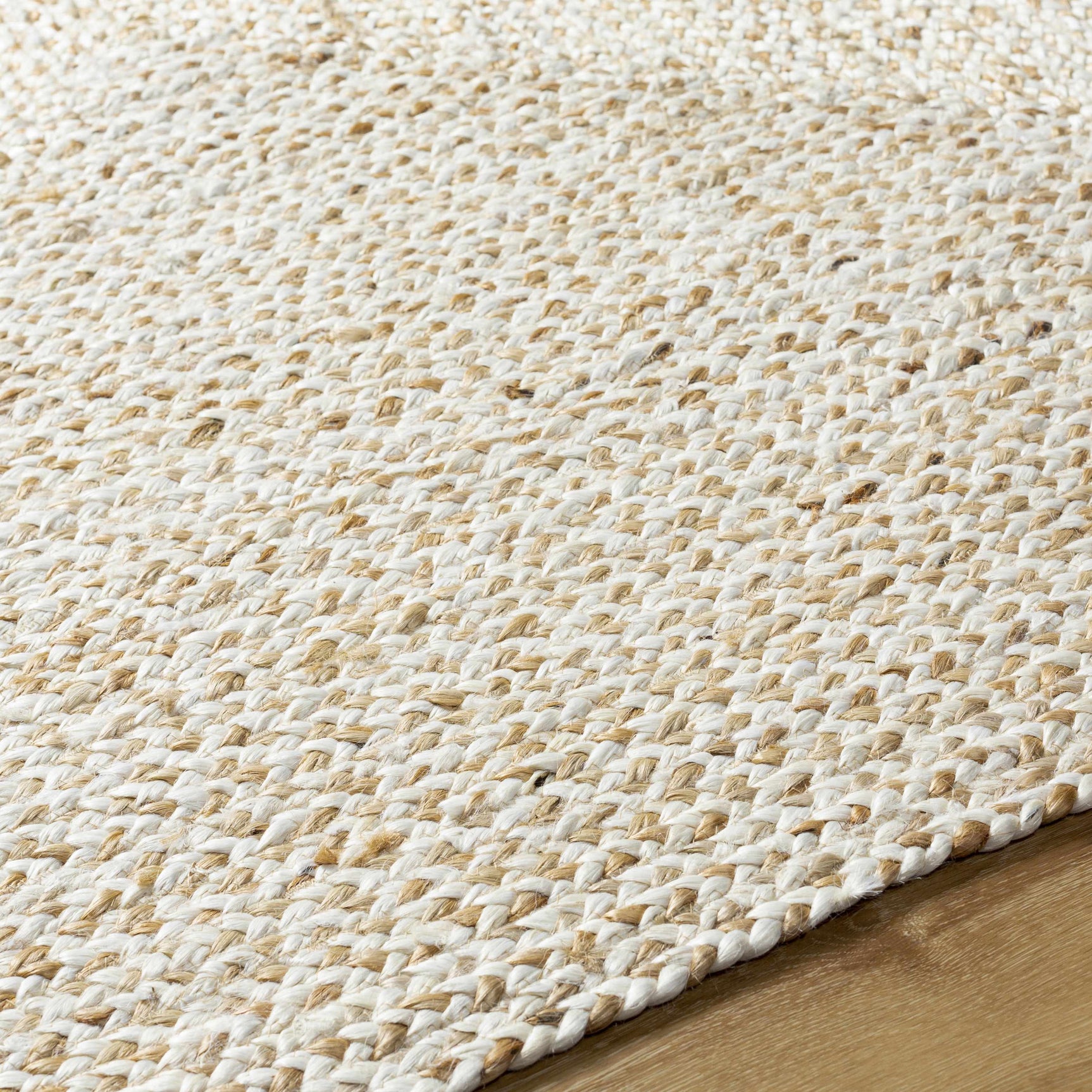Elkie Cream Jute Area Rug - Clearance - Ornate Home