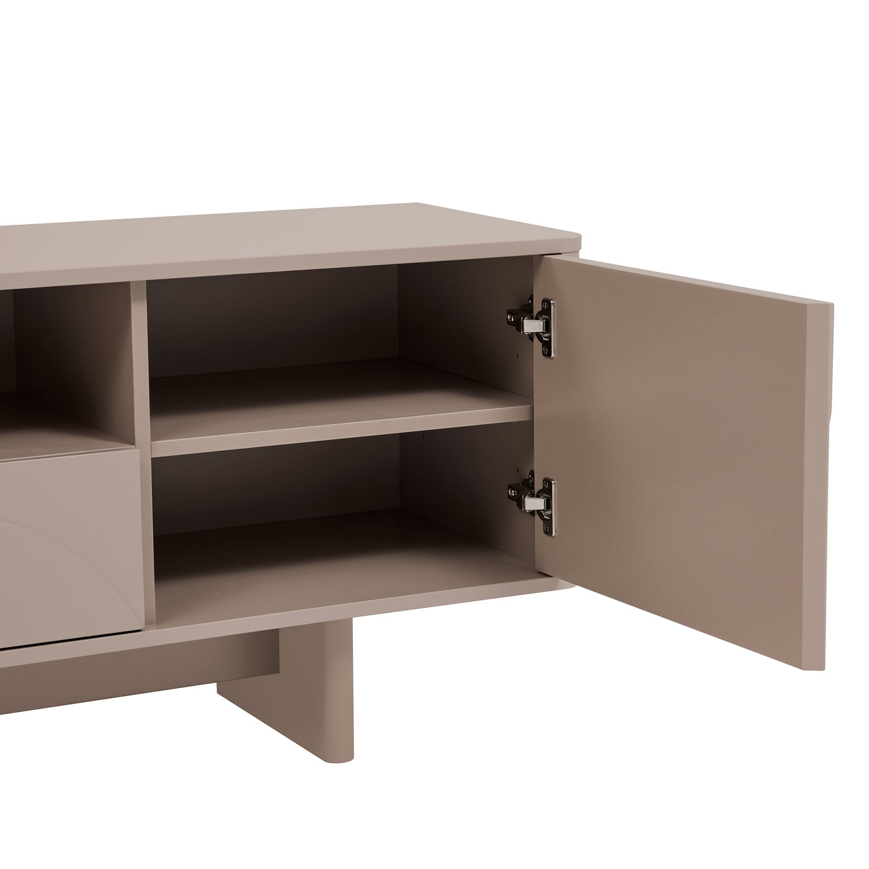 Ella 59" TV Stand in Mocha - Ornate Home