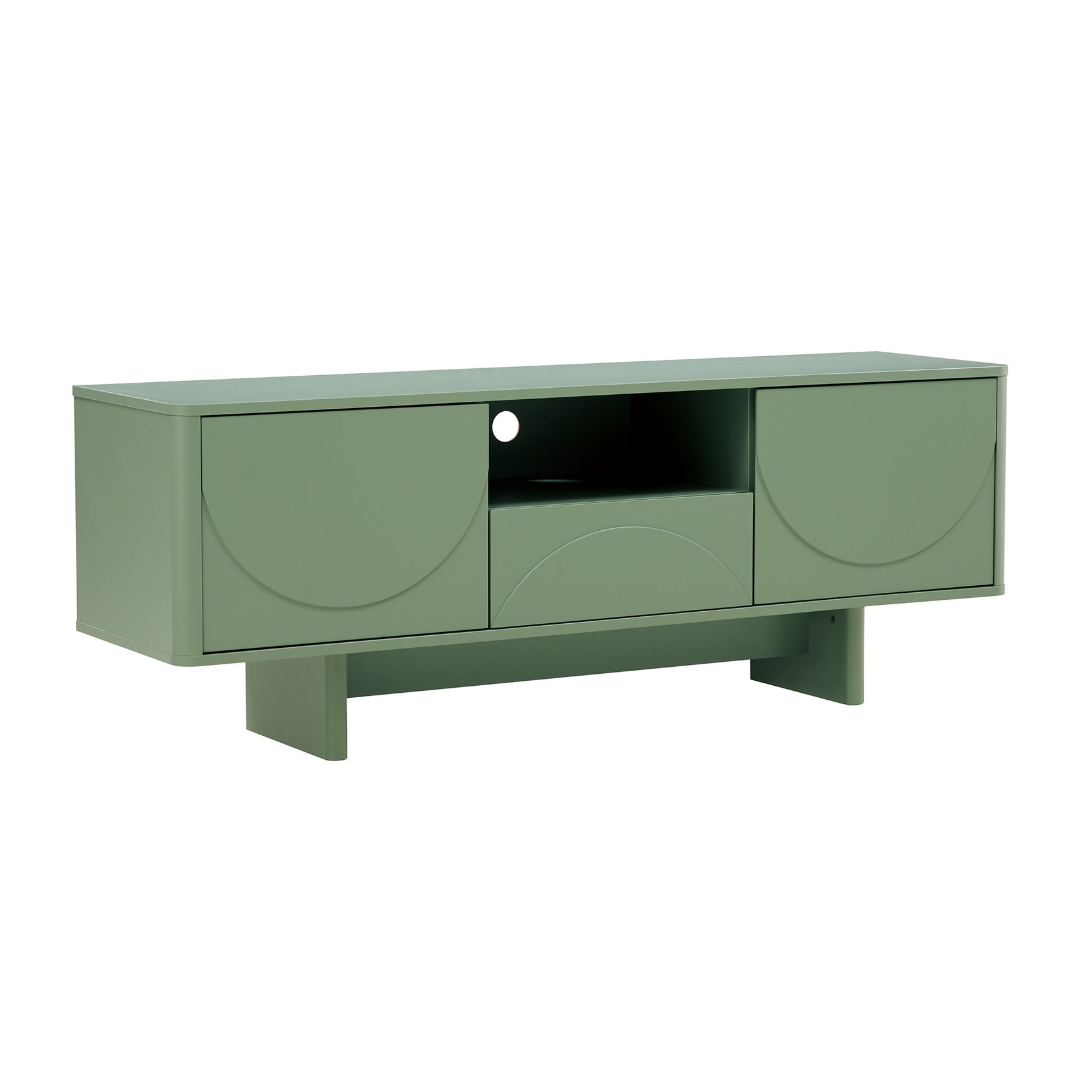 Ella 59" TV Stand in Sage Green - Ornate Home
