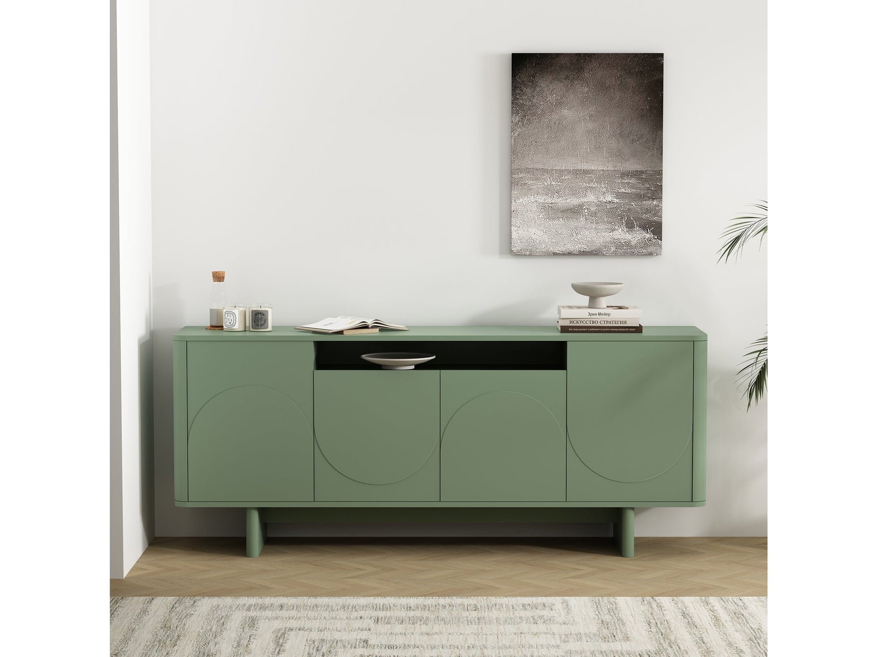 Ella 70.86" Sideboard in Sage Green - Ornate Home