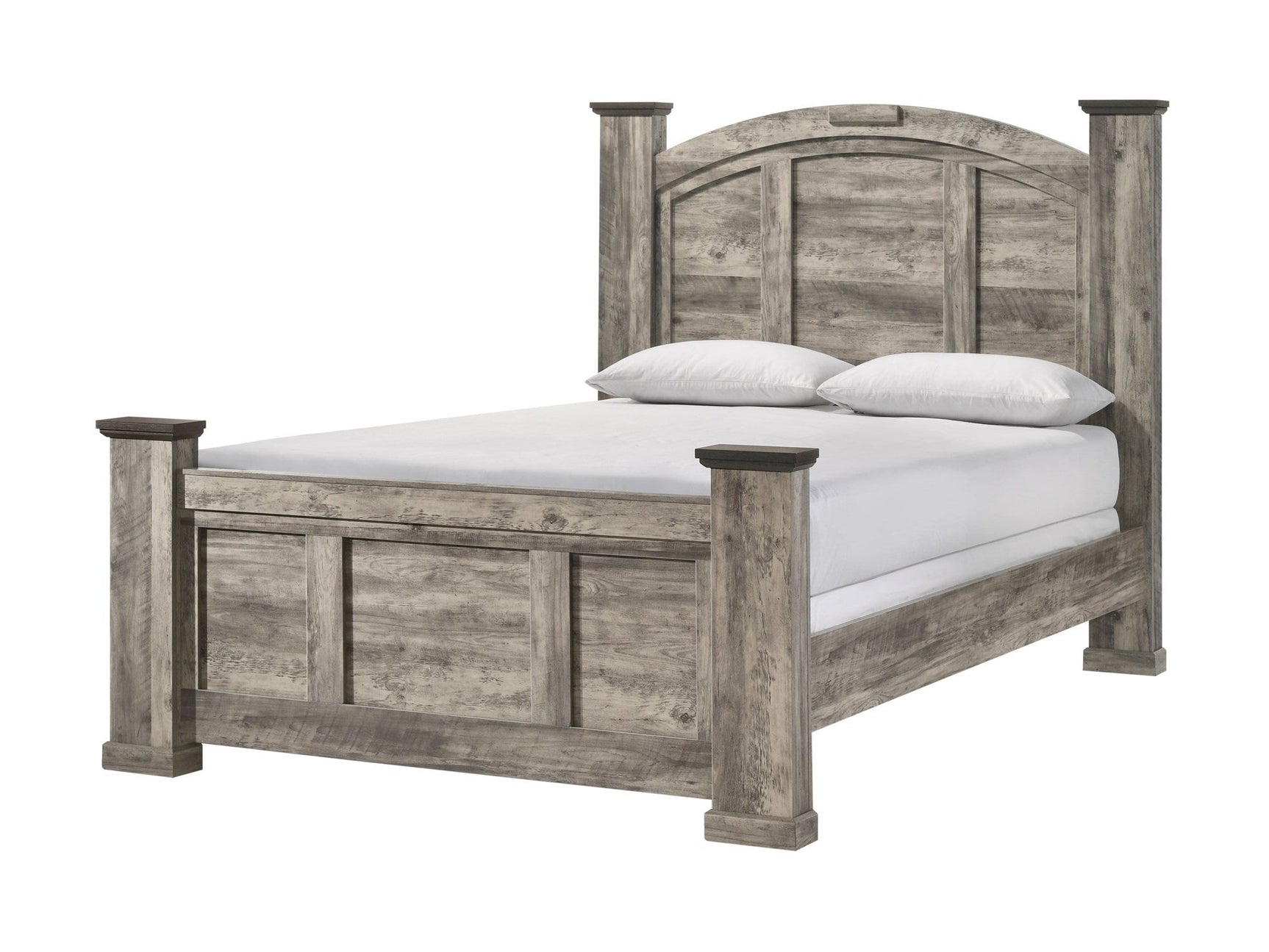 Ella-Mae Gray/Brown King Bed - Ornate Home