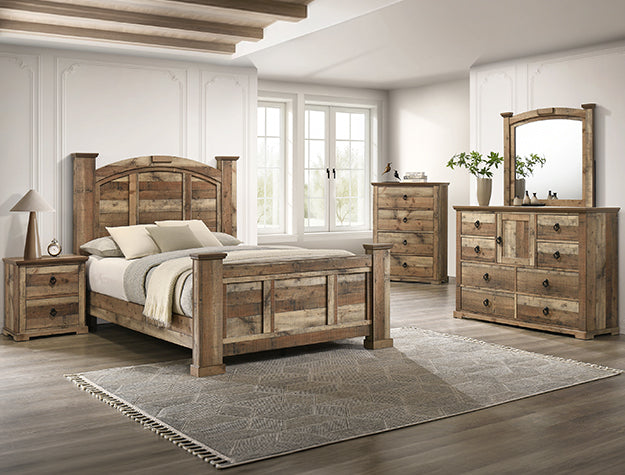 Ella-Mae Reclaimed Natural Dresser Mirror - Ornate Home