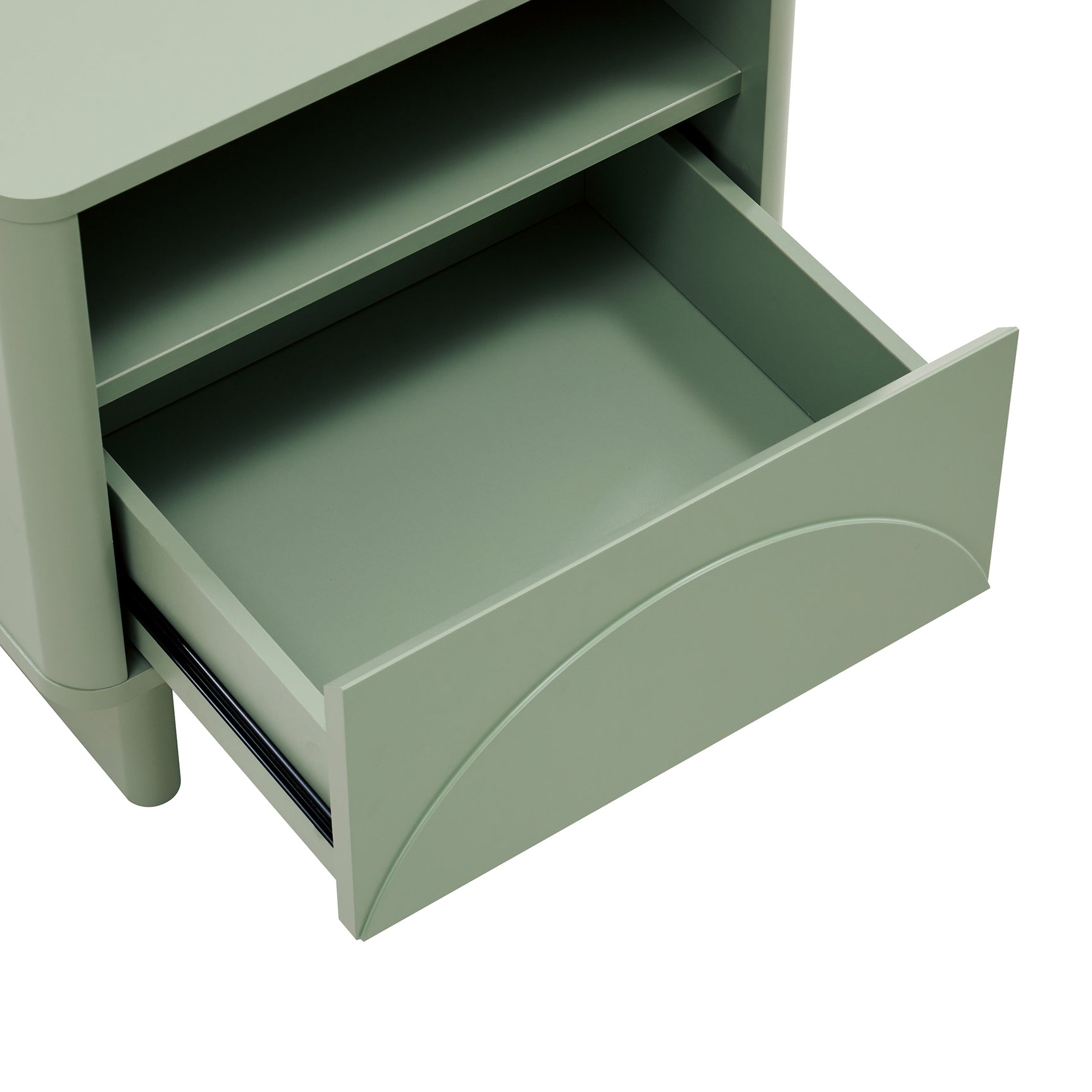 Ella Nightstand in Sage Green (set of 2) - Ornate Home