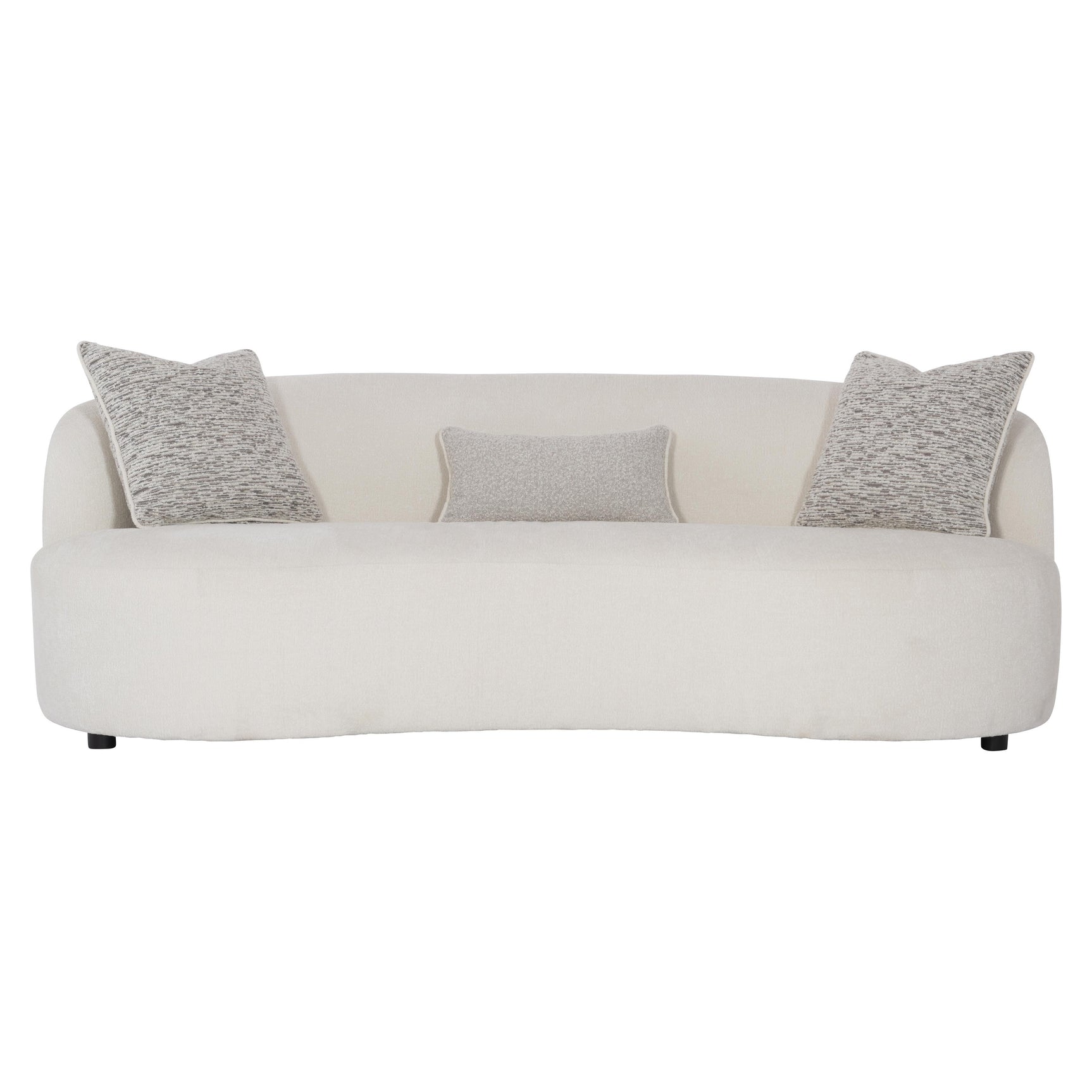 Elle White/Cream Fabric Sofa - Ornate Home