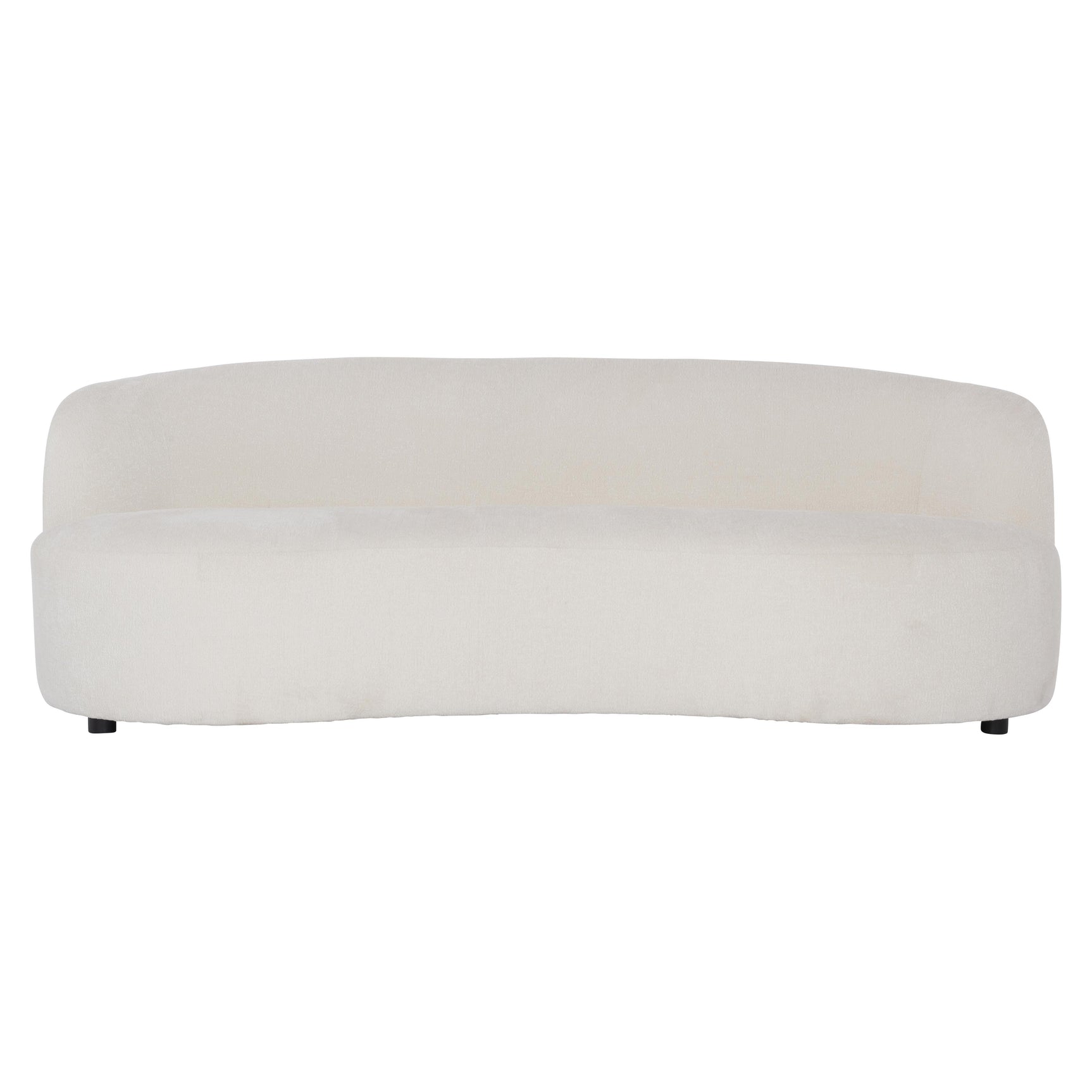 Elle White/Cream Fabric Sofa - Ornate Home