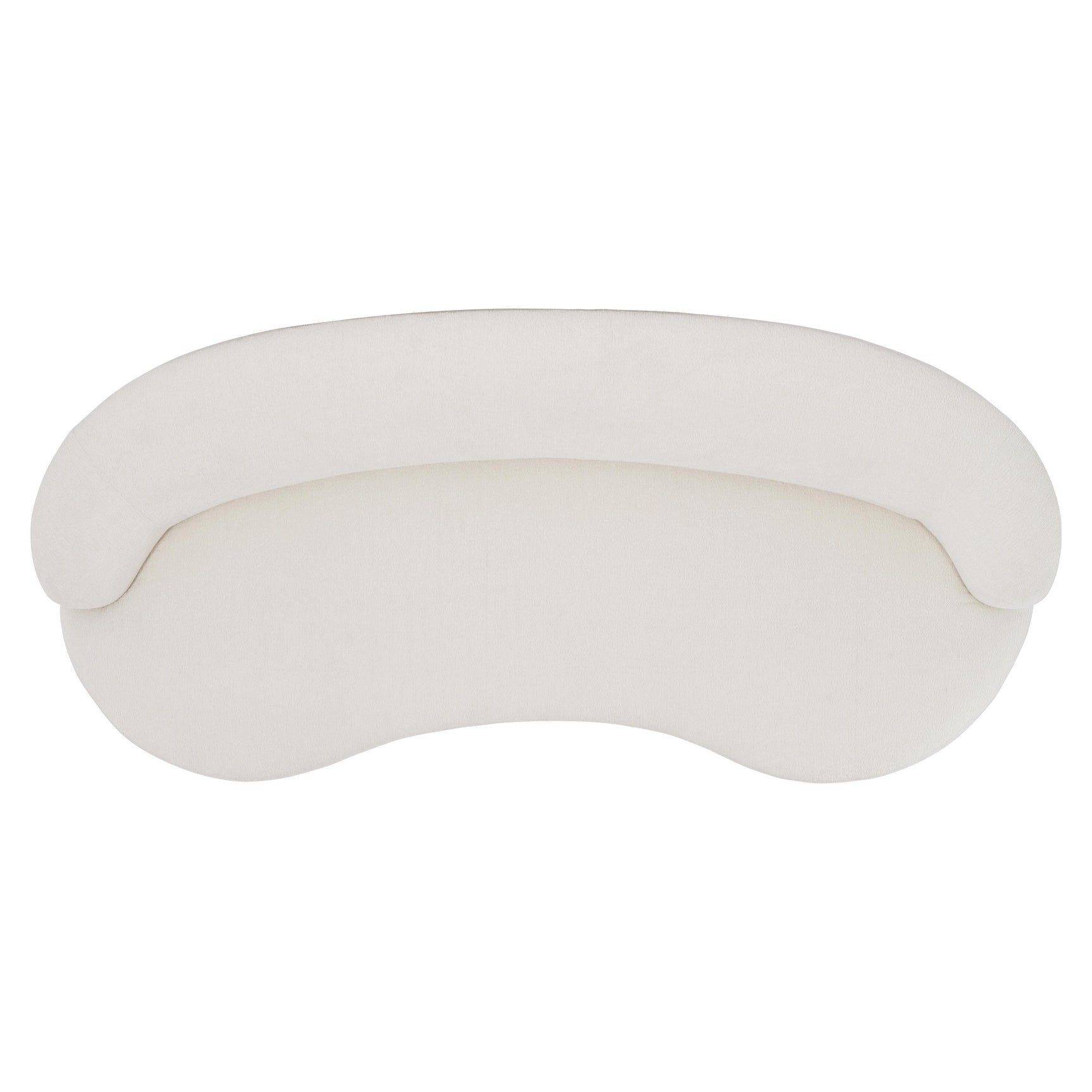 Elle White/Cream Fabric Sofa - Ornate Home