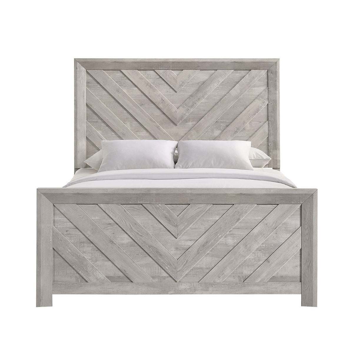 Ellen White Queen Bed - Ornate Home