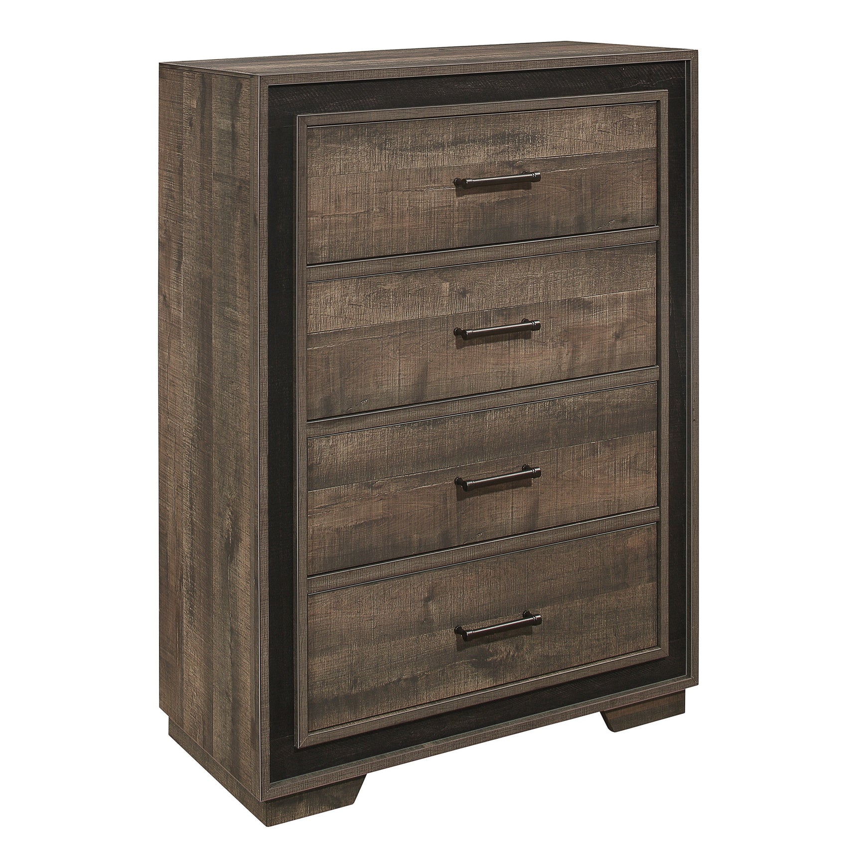 Ellendale Rustic Mahogany/Dark Ebony Chest - Ornate Home