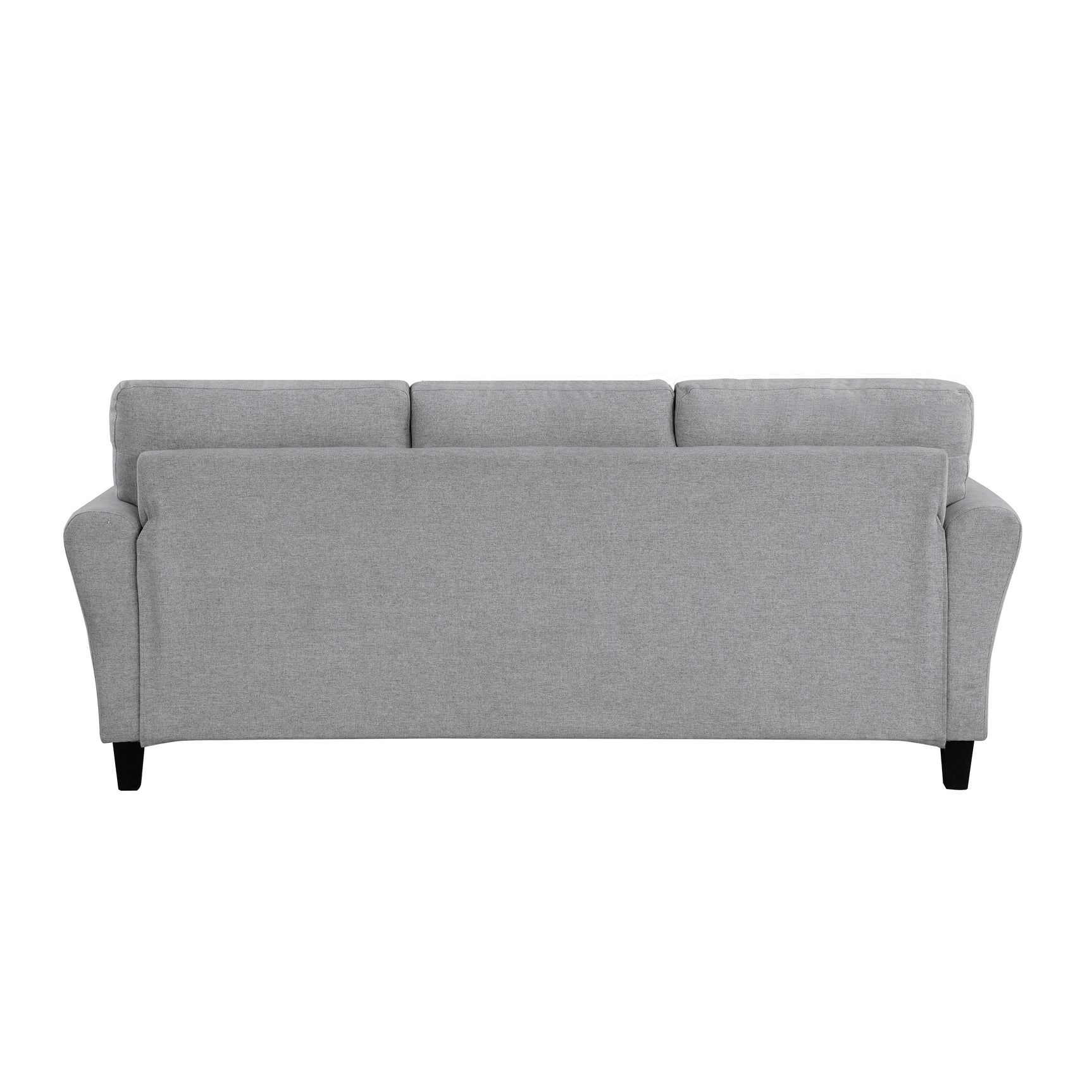 Ellery Dark Gray Textured Fabric Sofa - Ornate Home