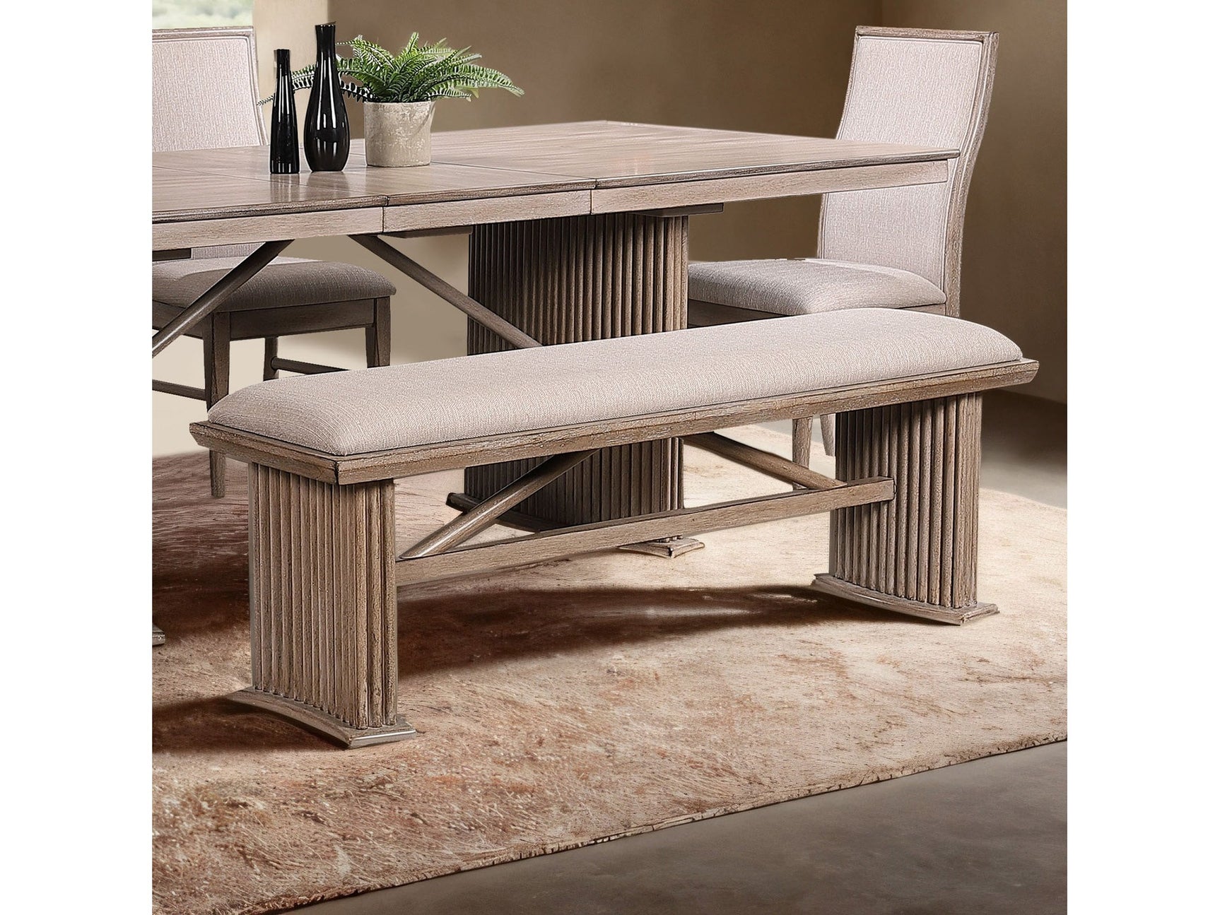 Ellesmere Natural Ash Bench - Ornate Home