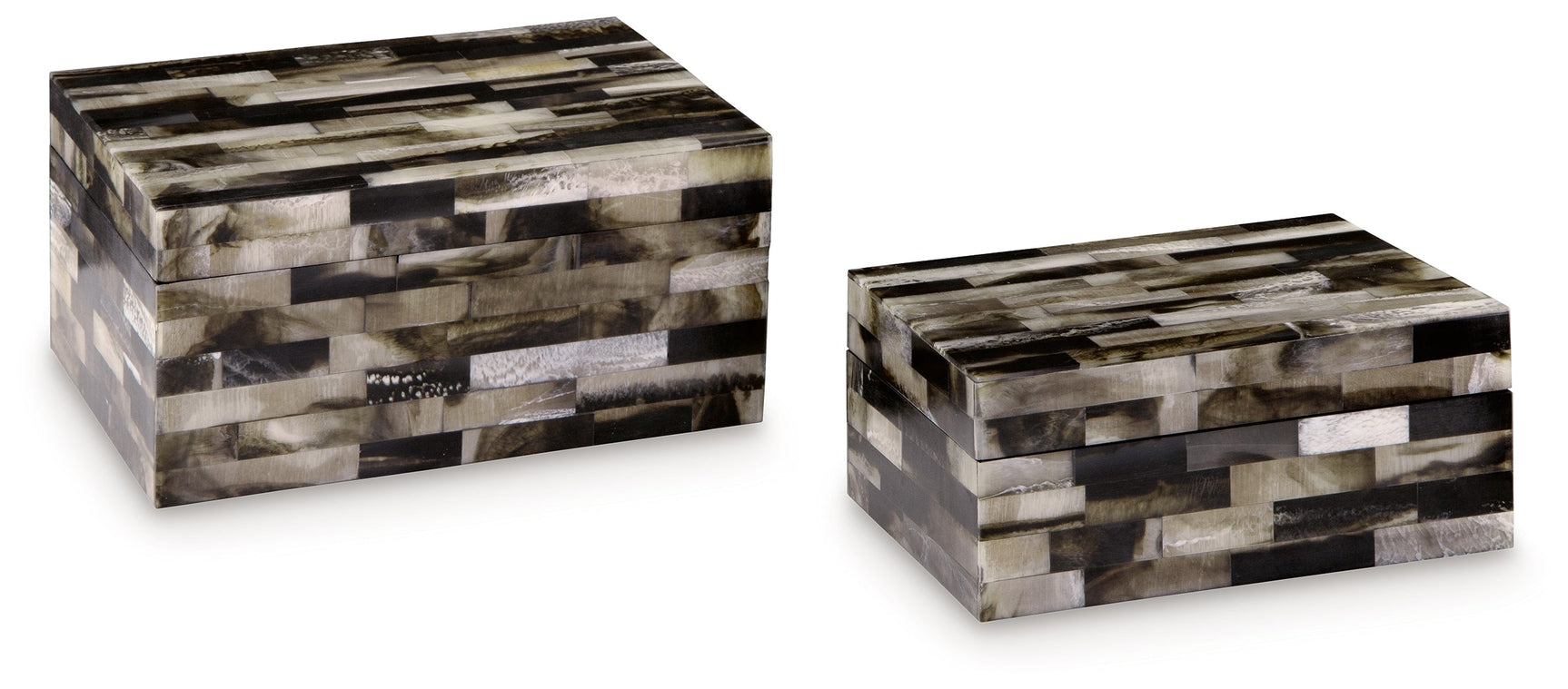 Ellford Black/Brown/Cream Box (Set of 2) (Online Special Price) - Ornate Home