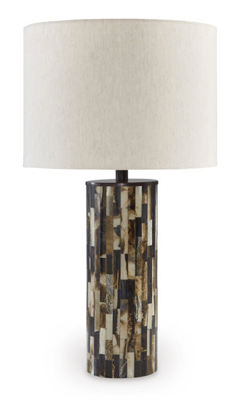 Ellford Black/Brown/Cream Table Lamp (Online Special Price) - Ornate Home