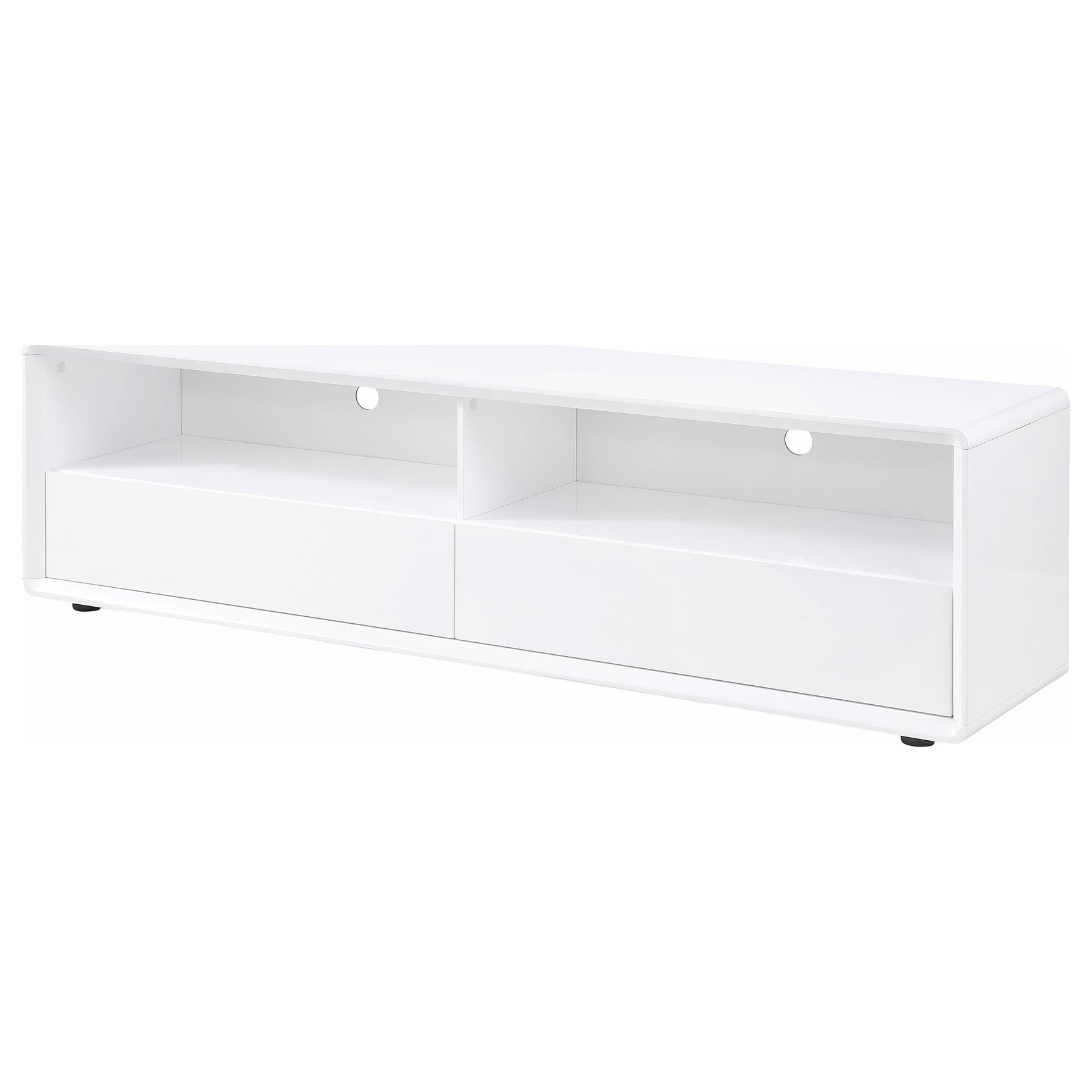 Ellice White 71-inch TV Stand Media Console - Ornate Home