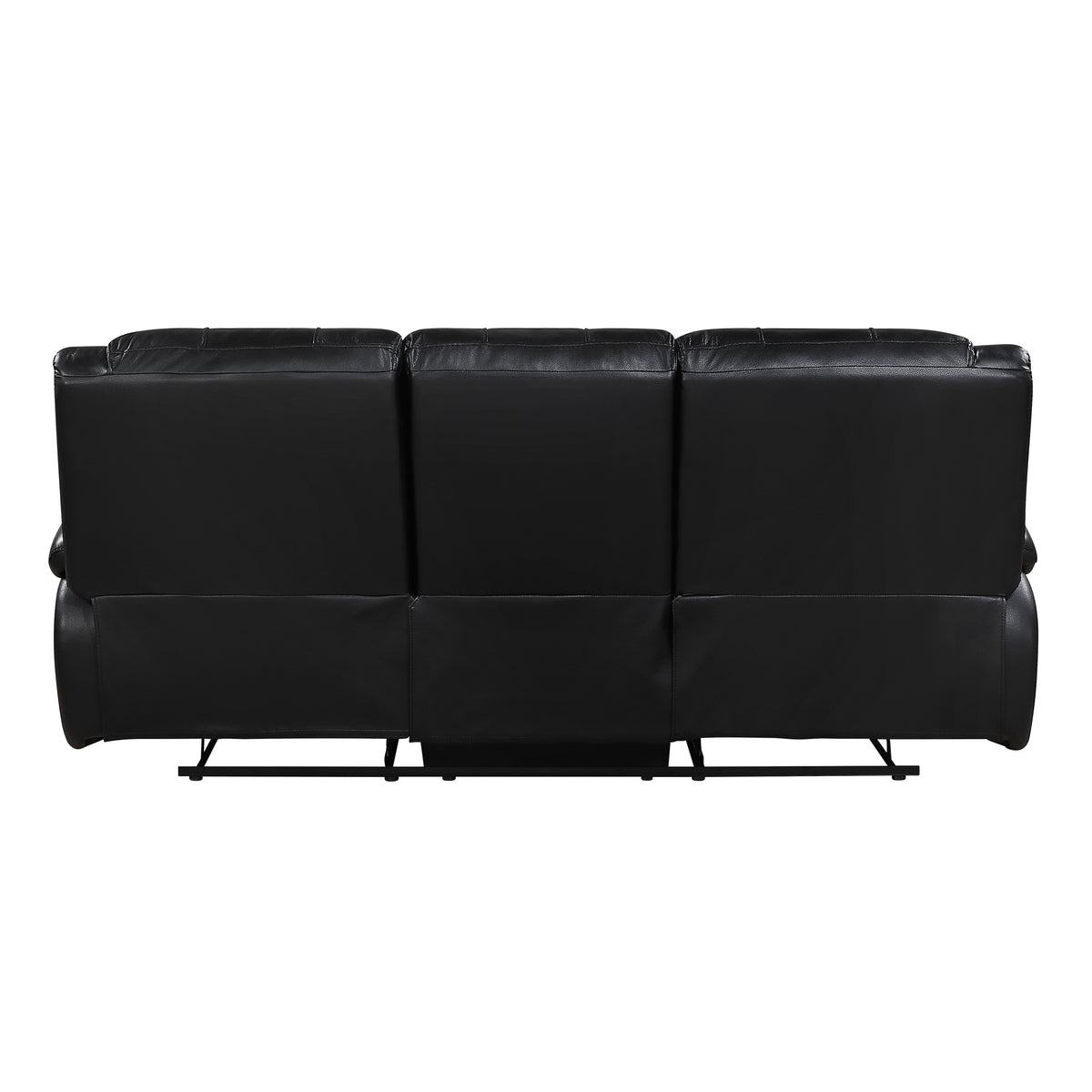 Ellicott Black Double Reclining Sofa - Ornate Home