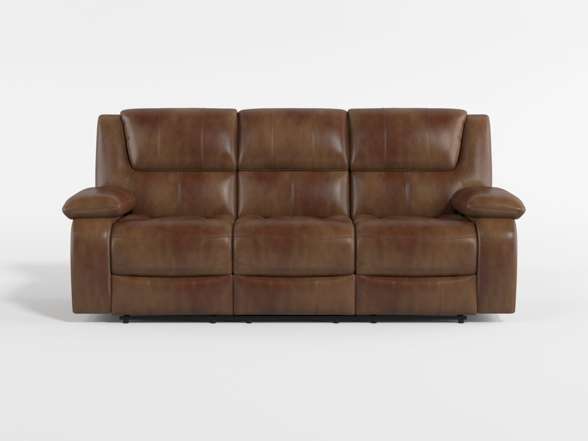 Ellicott Black Double Reclining Sofa - Ornate Home
