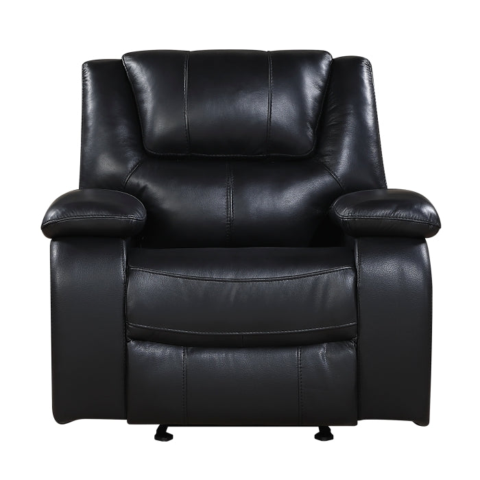 Ellicott Black Glider Reclining Chair - Ornate Home