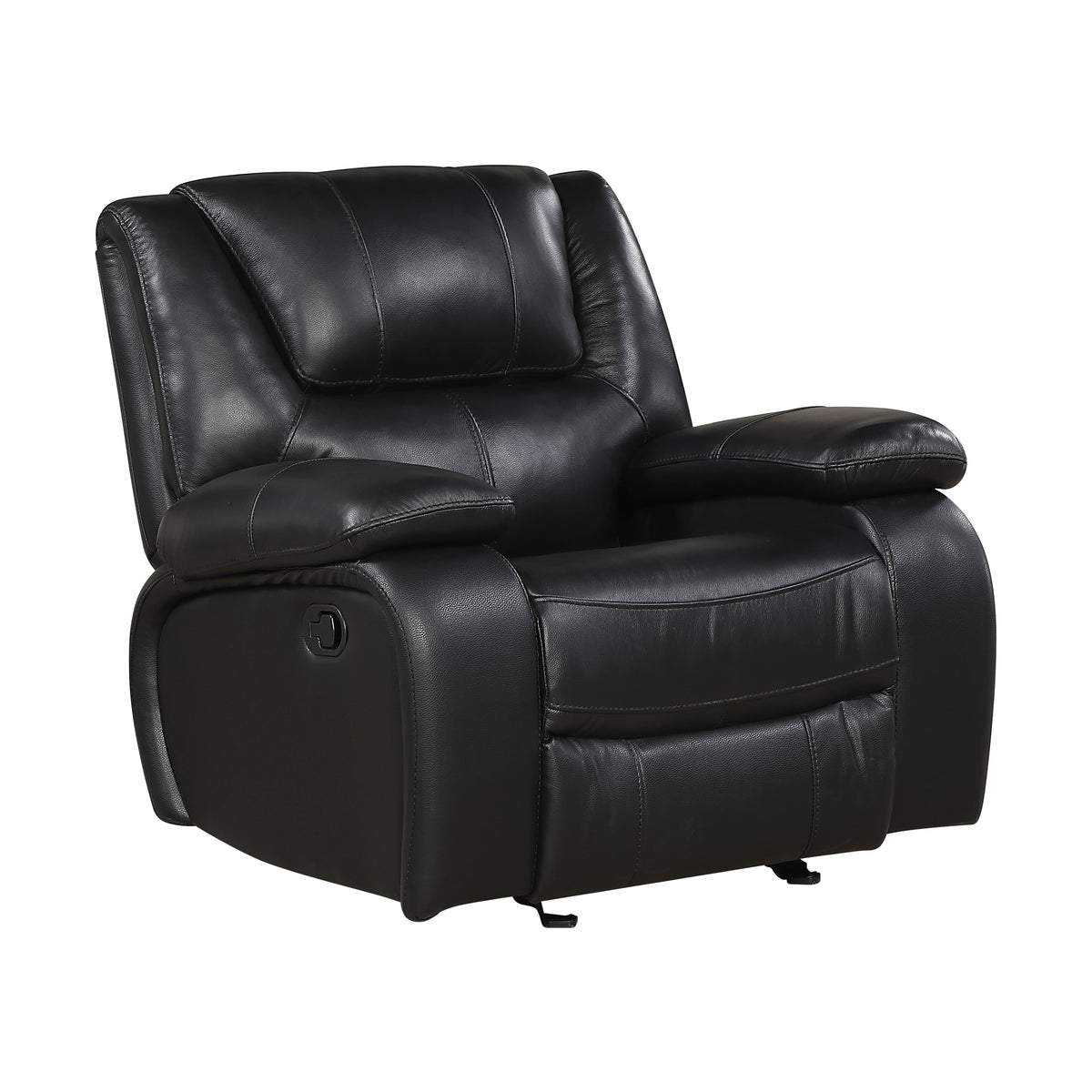 Ellicott Black Glider Reclining Chair - Ornate Home