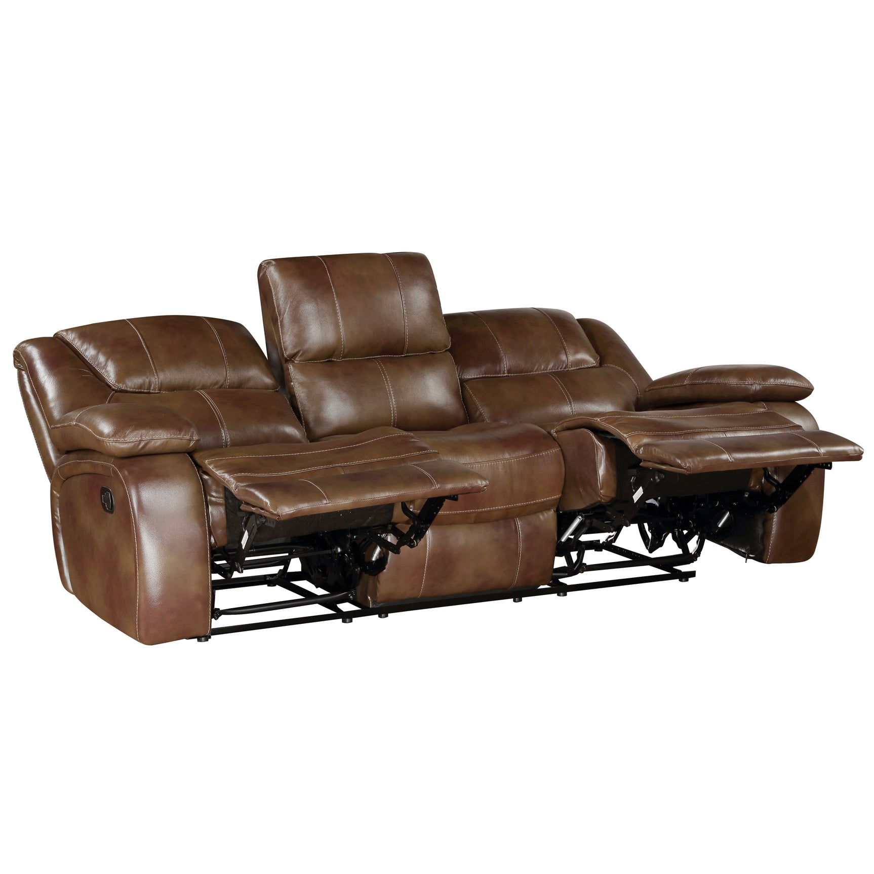 Ellicott Brown Double Reclining Sofa - Ornate Home