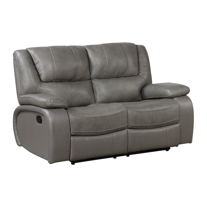 Ellicott Gray Double Reclining Loveseat