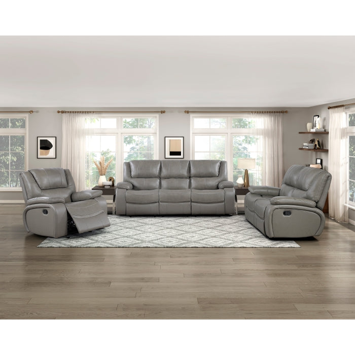 Ellicott Gray Double Reclining Loveseat