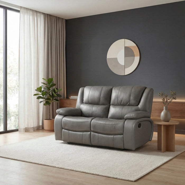 Ellicott Gray Double Reclining Loveseat