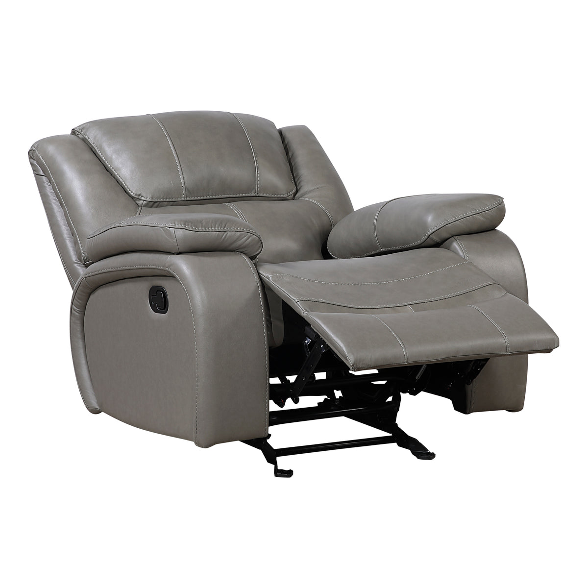 Ellicott Gray Glider Reclining Chair - Ornate Home