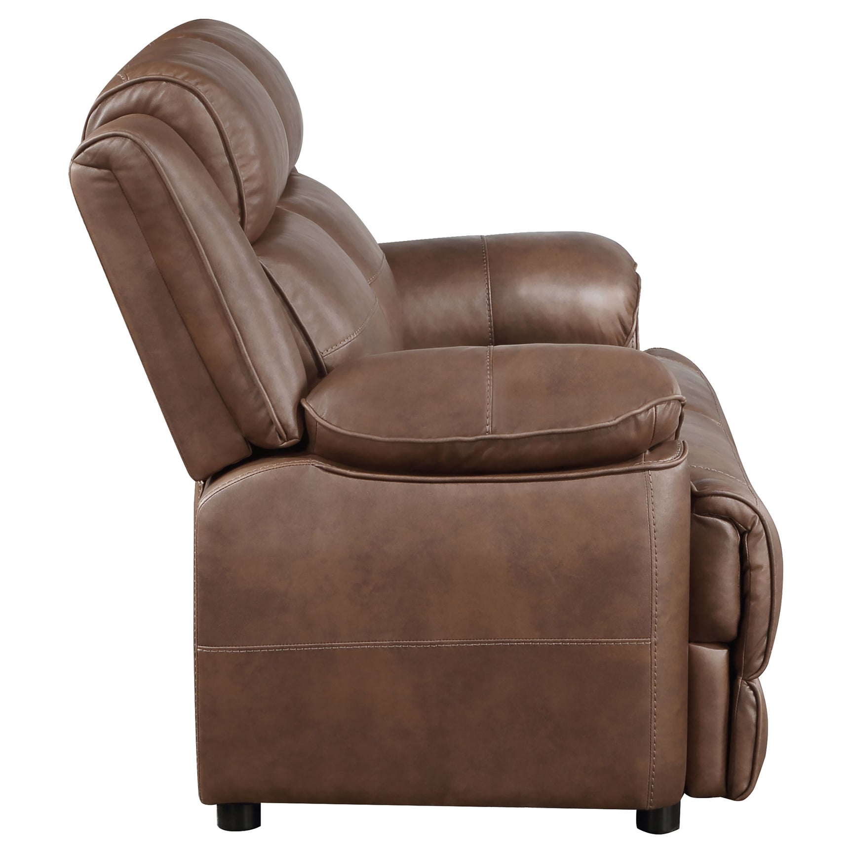 Ellington Dark Brown Loveseat - Ornate Home