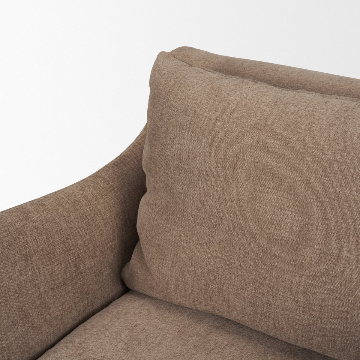 Ellington Stonewashed Latte Slipcovered Slope Arm Accent Chair - Ornate Home