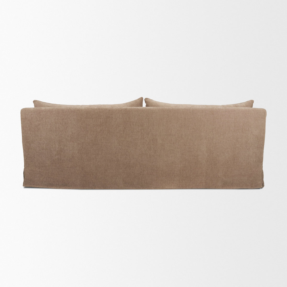 Ellington Stonewashed Latte Slipcovered Slope Arm Sofa - Ornate Home