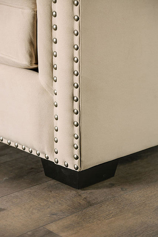 Elliot Beige Loveseat - Ornate Home